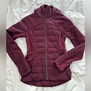 Lululemon Down For It All Hooded Jacket- size 6